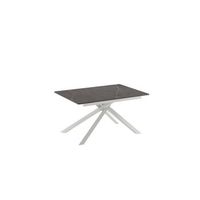 pulse - mesa extensible 140190 x 90 cm en melamina blanca