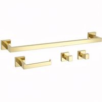 juego de colgadores de bano rea rio gold
