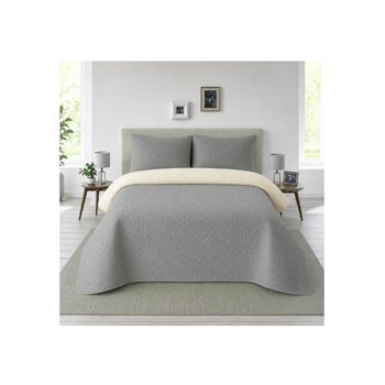 Colcha Bouti Lisa para Verano y Entretiempo, Colcha para Cama 100% Poliester, Colcha Cubre Cama para Cama 90/105/135/150cm, Suave, Colcha con Funda de Cojin 50x70cm.