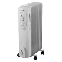 radiador electrico quo 1500w 7 elementos compacto blanco ruedas termostato