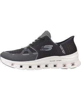 de SKECHERS ZAPATILLA GLIDE STEP MUJER 150420-BKCC NEGRO