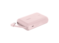 powerbank - belkin bpb021hqpk 10000 mah 1x usb-c cable integrado carga rapida 20w rosa