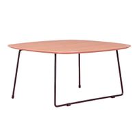 mesa de centro cuadradada en madera de roble xcm