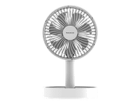 ventilador de sobremesa - taurus air lite foldgo plegable altura ajustable oscilacion horizontal 90 4 velocidades recargable 12 w blanco
