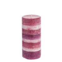 vela aromatica cilindrica rosa h15