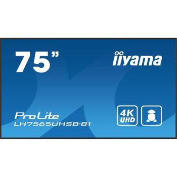 Monitor profesional iiyama 74.5″ 4K UHD LED IPS 800 nits Android 11 WiFi Negro