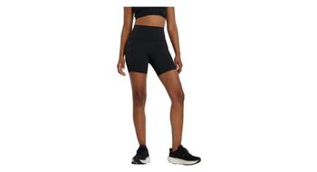 Culote negro new balance sleek pocket high rise 6in para mujer