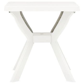 Mesa De Jardín | Mesa Bistro Blanca Plástico 70x70x72 Cm