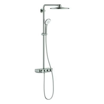 Sistema De Ducha Con Termostato Incorporado Grohe Euphoria Smartcontrol System 310 Duo, Supersteel Infinity Finish, 26507dc0