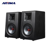 aiyima audio p600 altavoz pasivo 65 pulgadas madera fibra de carbono woofer seda tweeter altavoz de estanteria para amplificador hifi