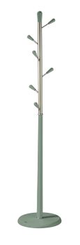 Perchero de madera de haya verde 190x37x37 cm