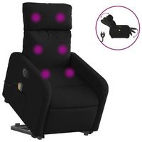 sillon de salon  silla  sillon de masaje electrico reclinable elevable tela negro