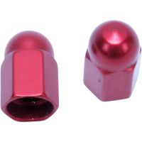 tapones de valvula barnett alu rojo par