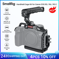 kit de jaula de mano smallrig r5r5cr6 para canon eos r5  r6  r5 c con mango superior arri abrazadera de cable y zapatos frios -3830b