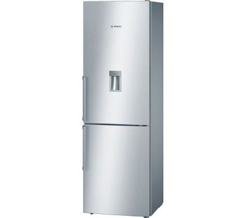 BOSCH Serie 4 KGD36VI30G Fridge Freezer - Silver, Silver