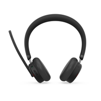 headset lenovo bluetooth wireless anc headset 6550 negro con microfono usb-a teams