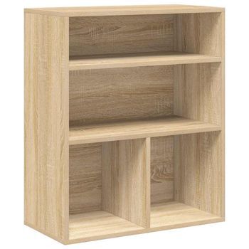 Estante Estanteríaría Madera Ingeniería Color Roble 60x30x71,5 Cm