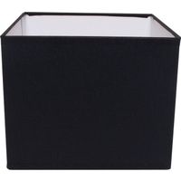 pantalla espanhol cuadrado con encaje e14 l16xan16xal13cm negro