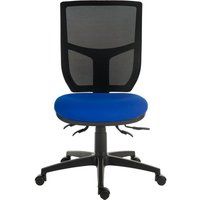 teknik ergo comfort mesh tilting operator chair - blue blue