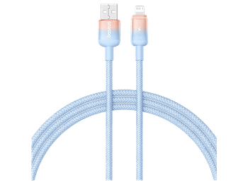 Cable USB - Baseus Dura, Lightning USB, 100 cm, 2.4A, Carga rápida, Azul