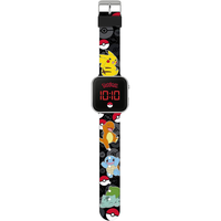 pokemon - reloj digital pokemon con luz led y funciones 35cm pok4322