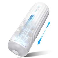 masturbador masculino telescopico automatico blanco