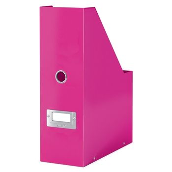 Leitz 6047 WOW revistero rosa metalizado