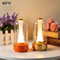 lampara led kvf para mesita de noche luz nocturna recargable luz de ambiente tactil resistente al agua para el hogar mesita de noche bar escritorio decoracion al aire libre lampara de noche