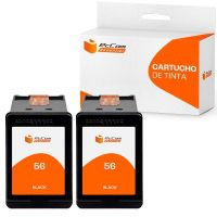 pccom essential hp 56 cartucho tinta compatible negro pack 2