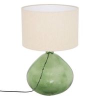 lampara mell cilindrica 55 cm de altura verde - atmosphera createur dinterieur