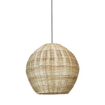 Exo Lighting - L·mpara De Techo Natural M  E27 Led M·x.15w Mimbre Claro