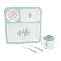 juego de vajilla 4 uds cactus menta
