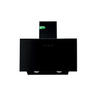 campana extractora inclinada 60 cm cristal negro clase a  3 velocidades  booster  338 mh  58 db  cloen luma