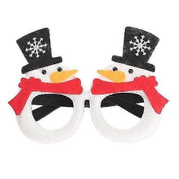 Gafas Navideñas Con Purpurina Para Fiestas, Decoración Navideña, Gafas Para Disfraces, Recuerdos Navideños, Fotomatón (talla 13)