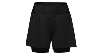 Pantalon corto gore wear concurve 2in1 mujer negro