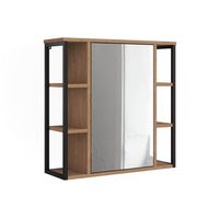 armario con espejo para bano linara 60 x 60 cm vicco