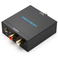 convertidor de audio vention bdfb0-eu toslinkrca entrada y 2x rca salida 192khz dac