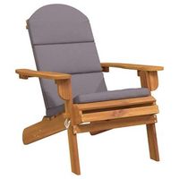 silla de jardin  silla de exterior  sillon adirondack con cojines madera maciza acacia