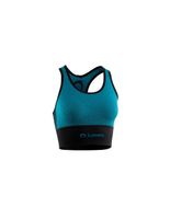 sujetador deportivo de trail lurbel venus top mujer turquesanegro