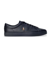 polo ralph lauren para hombre 816884372002 zapatillas de piel lonwood negro 40 plano cordones casual