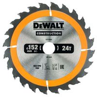 dewalt dt1930-qz - hoja para construccion 152 x 20mm 24t ac