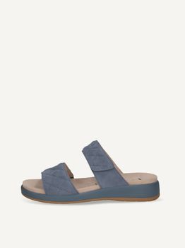 CAPRICE Mule, blue, made of Leather without heel, Size 39