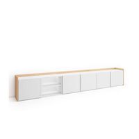 mueble tv sabinillas-01 con puertas abatibles y luz led