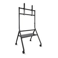 tooq idreams soporte de suelo con ruedas para tv 86 vesa 600x400 max 80kg negro