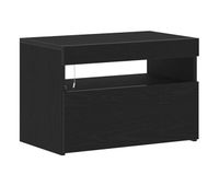 gabinete de tv negro 60 x 35 x 40 cm madera contrachapada