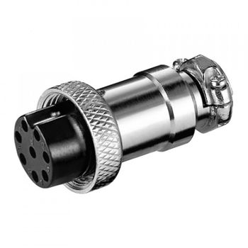 Goobay Conector GX16 Hembra de 8pin Gris