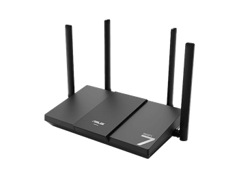 Router - ASUS RT-BE50, 3600 Mbps, Wi-Fi 7, MU-MIMO, 4 Antenas, MLO de doble banda, Negro