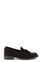 mocasines de ante con borlas dark brown