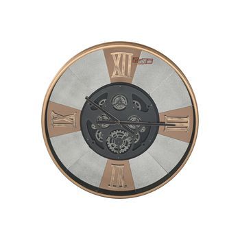 Reloj Pared Metal Cristal 80x9,5x80 Negro