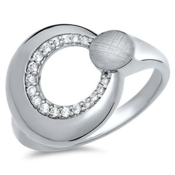 Anillo de moda 925 plata circonita